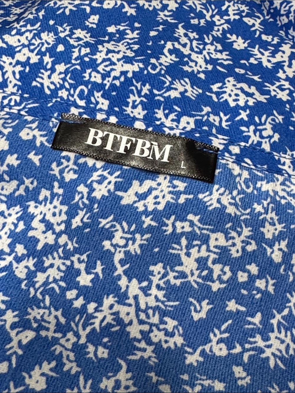 BTFBM Blue Floral Dress - Picture 6 of 6
